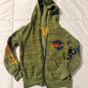 Aviator Nation Kids Green Camo Hoodie